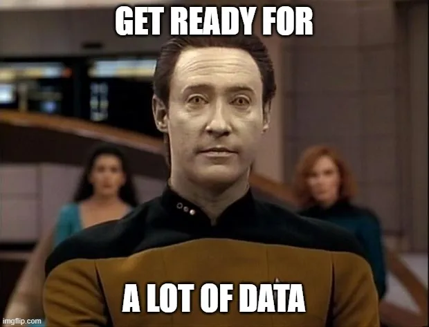 Lieutenant Data from Star Trek. Get it?